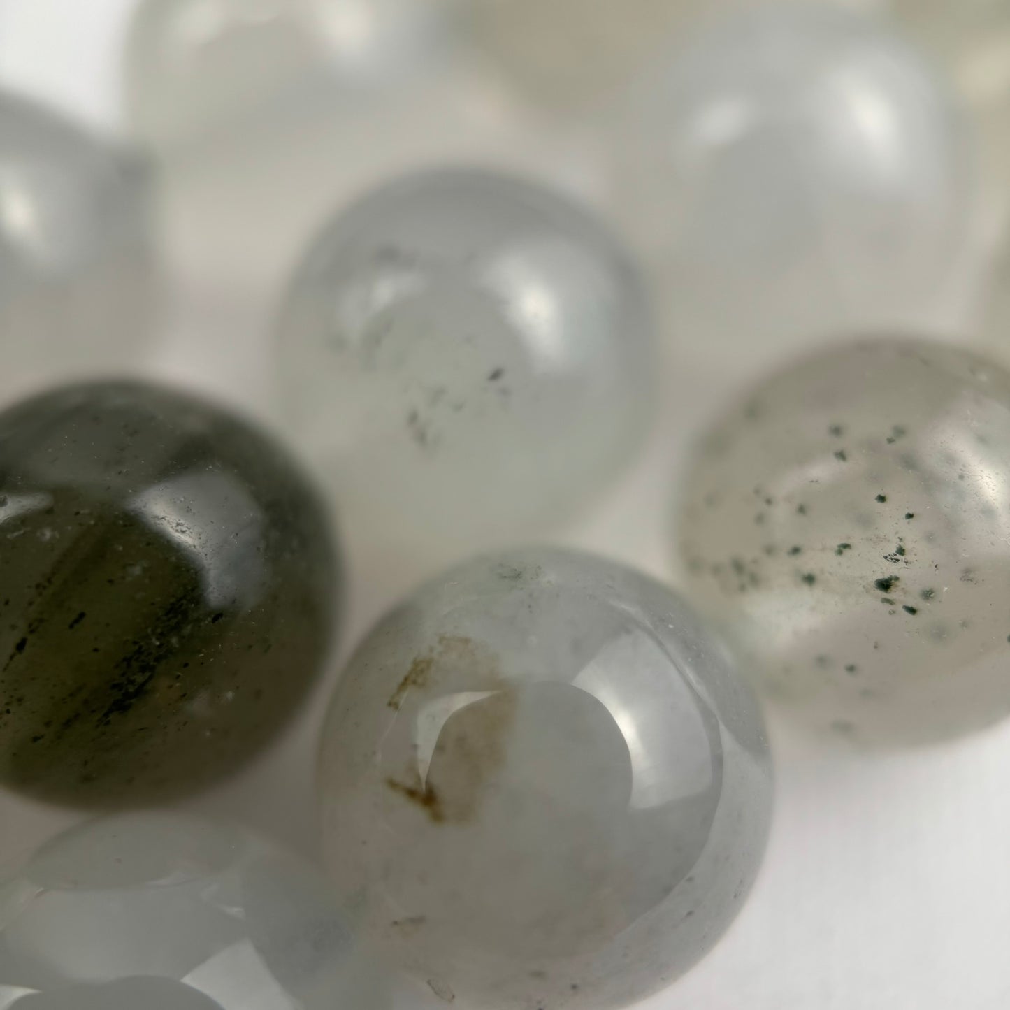 Green Ice Quartz Polished Round Beads image 4