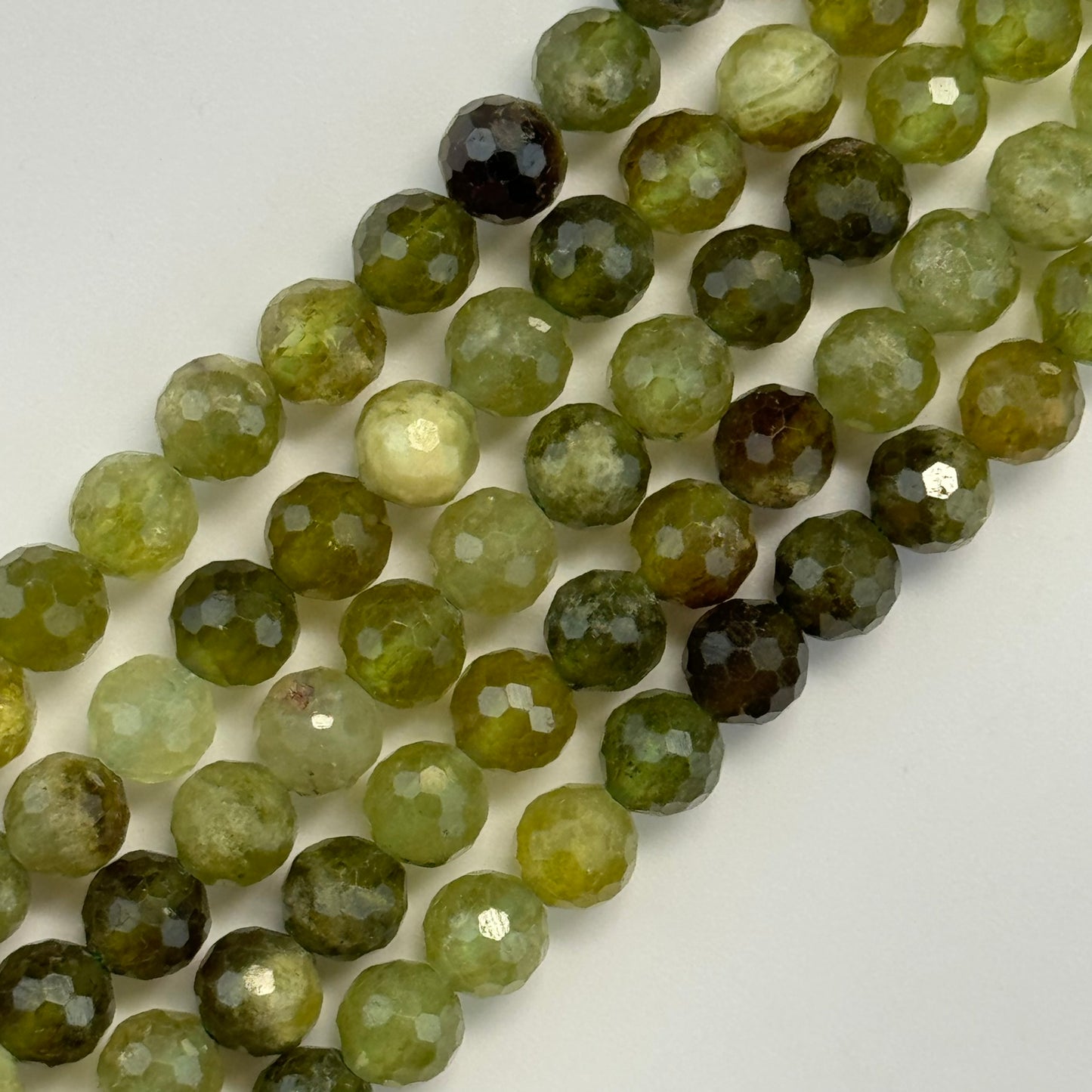 Garnet Faceted Round Beads image 0