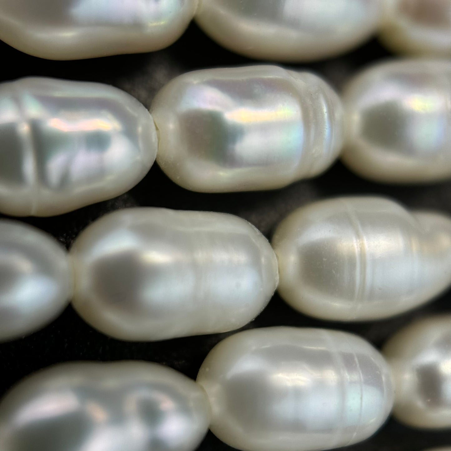 White Pearl 7.5mm×4.5mm - Perfect for Jewellery Crafting image 1