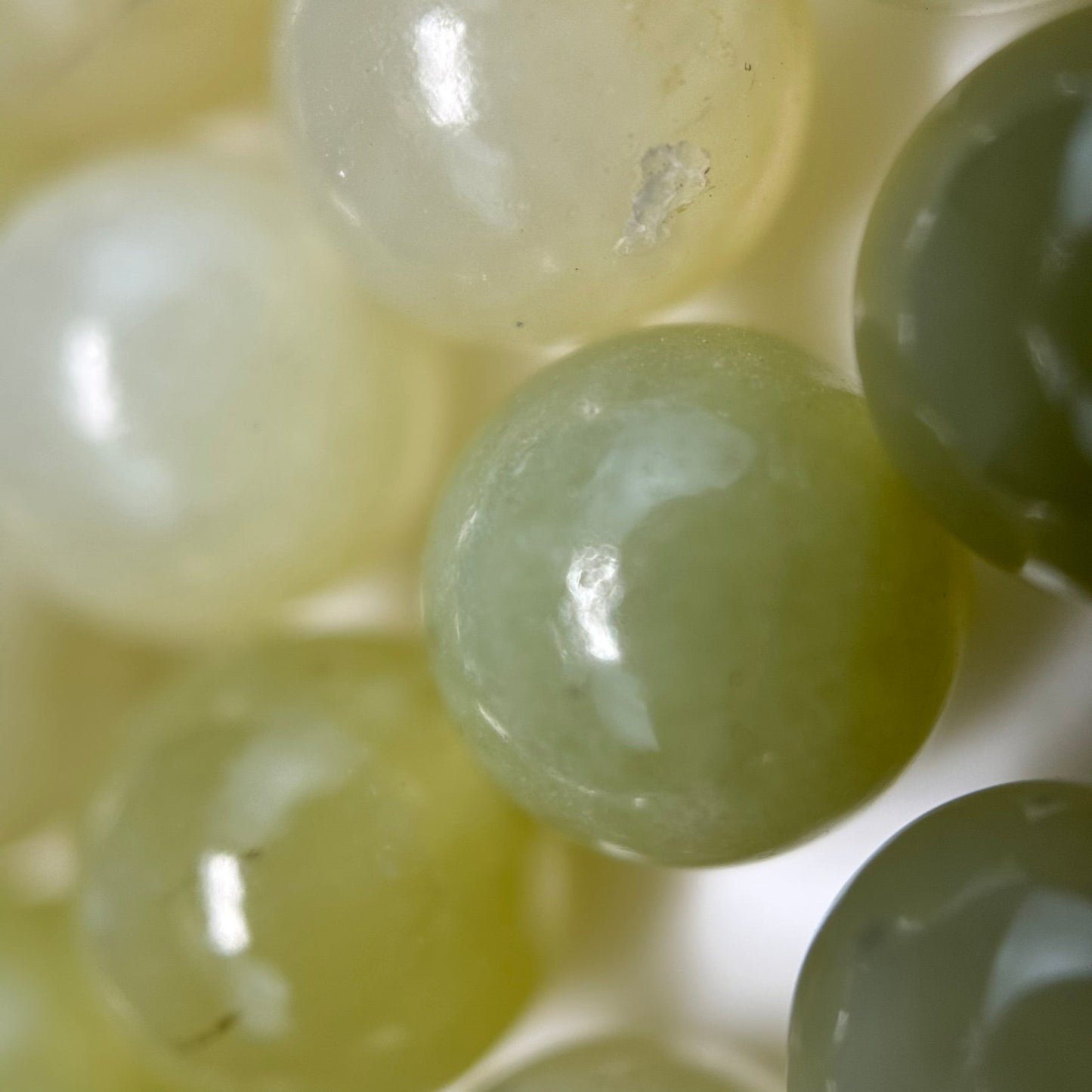 Hetian China Jade Polished Round Beads image 5