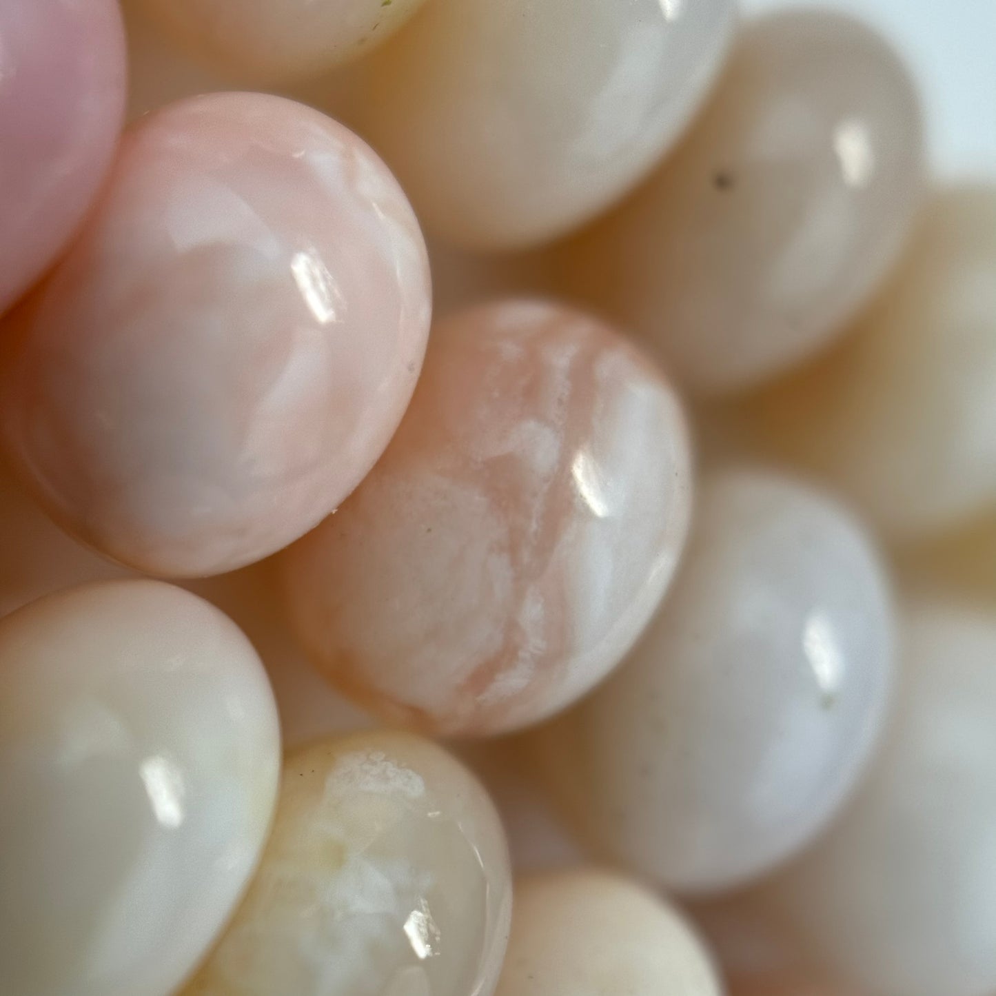 Pink Opal AAA Rondelle Polished Beads image 3