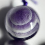 Chevron Amethyst Polished Round Beads image 13