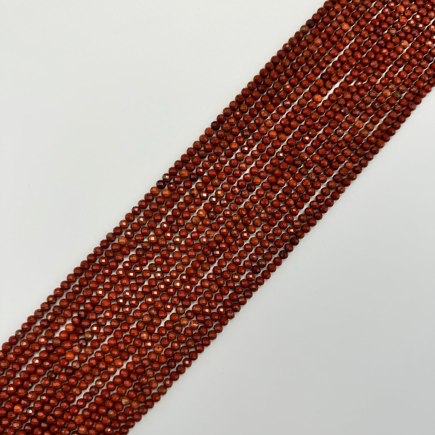 Red Jasper Faceted Round Beads image 3