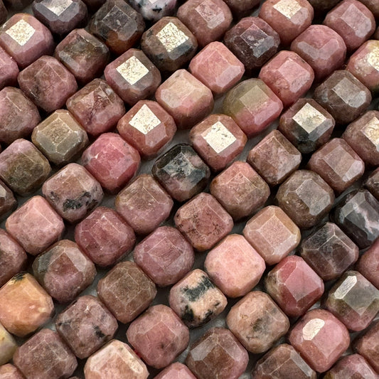 Rhodonite Square Beads