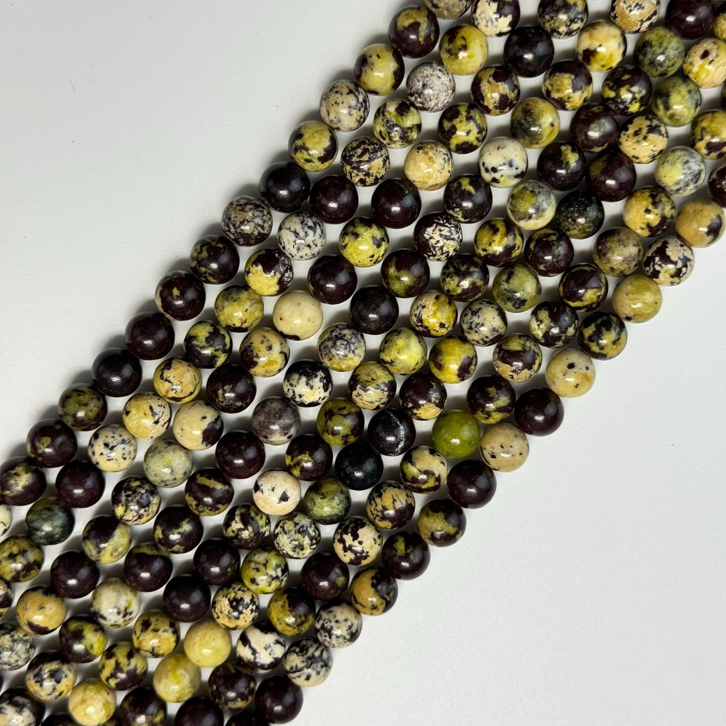 Purple Flower Jasper Polished Round Beads image 5