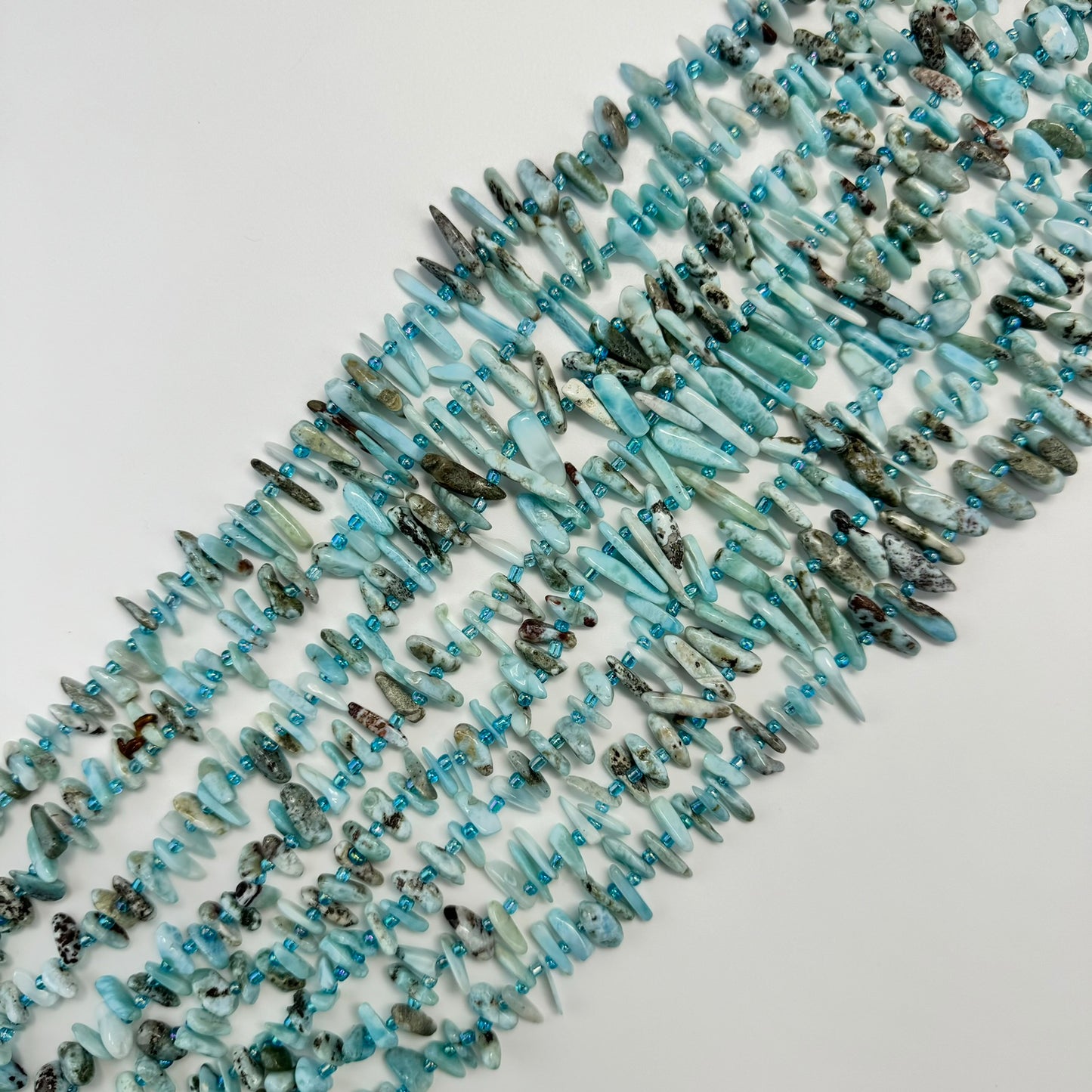 Larimar Blade Polished Beads image 0