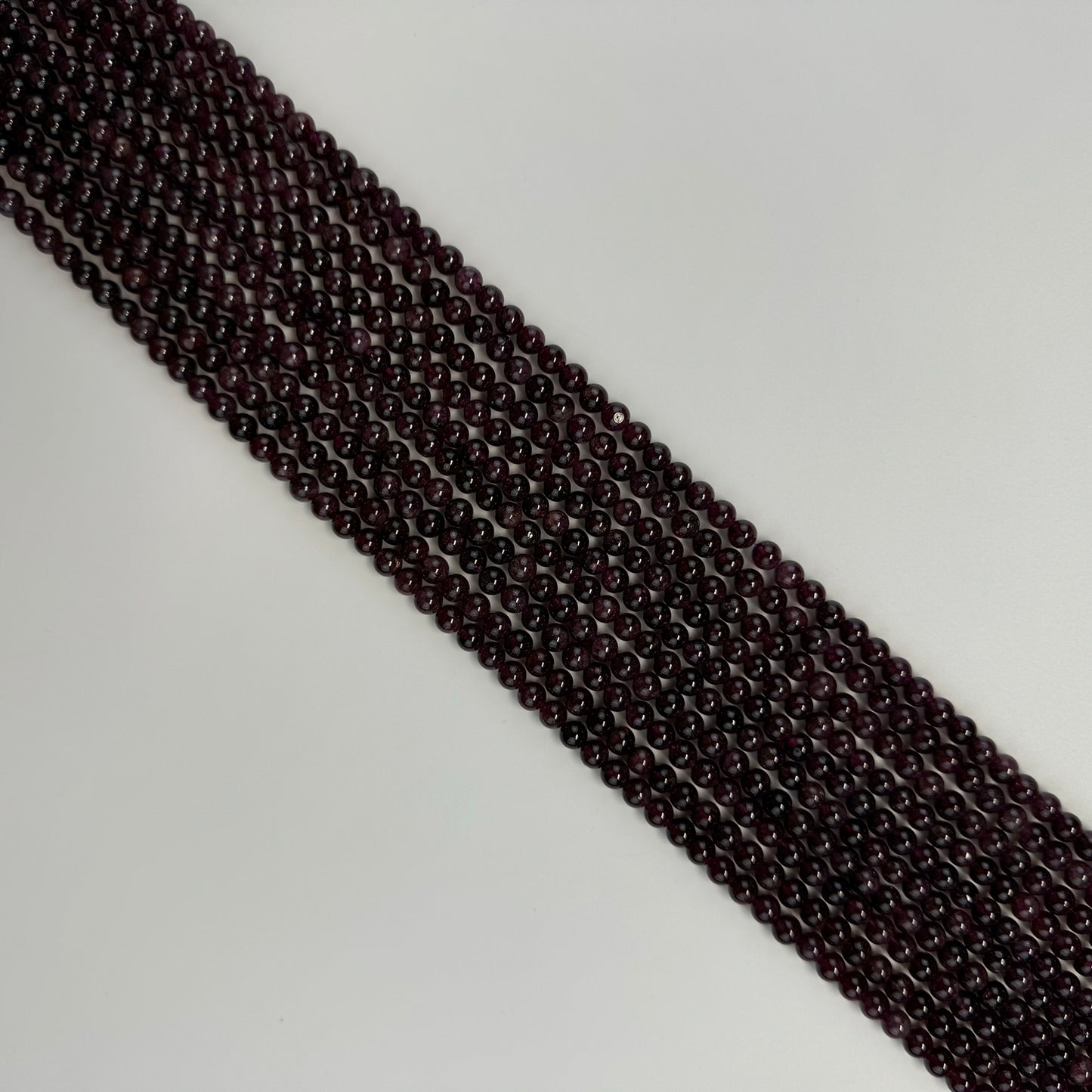Rhodolite Grape Garnet Polished Round Beads image 7
