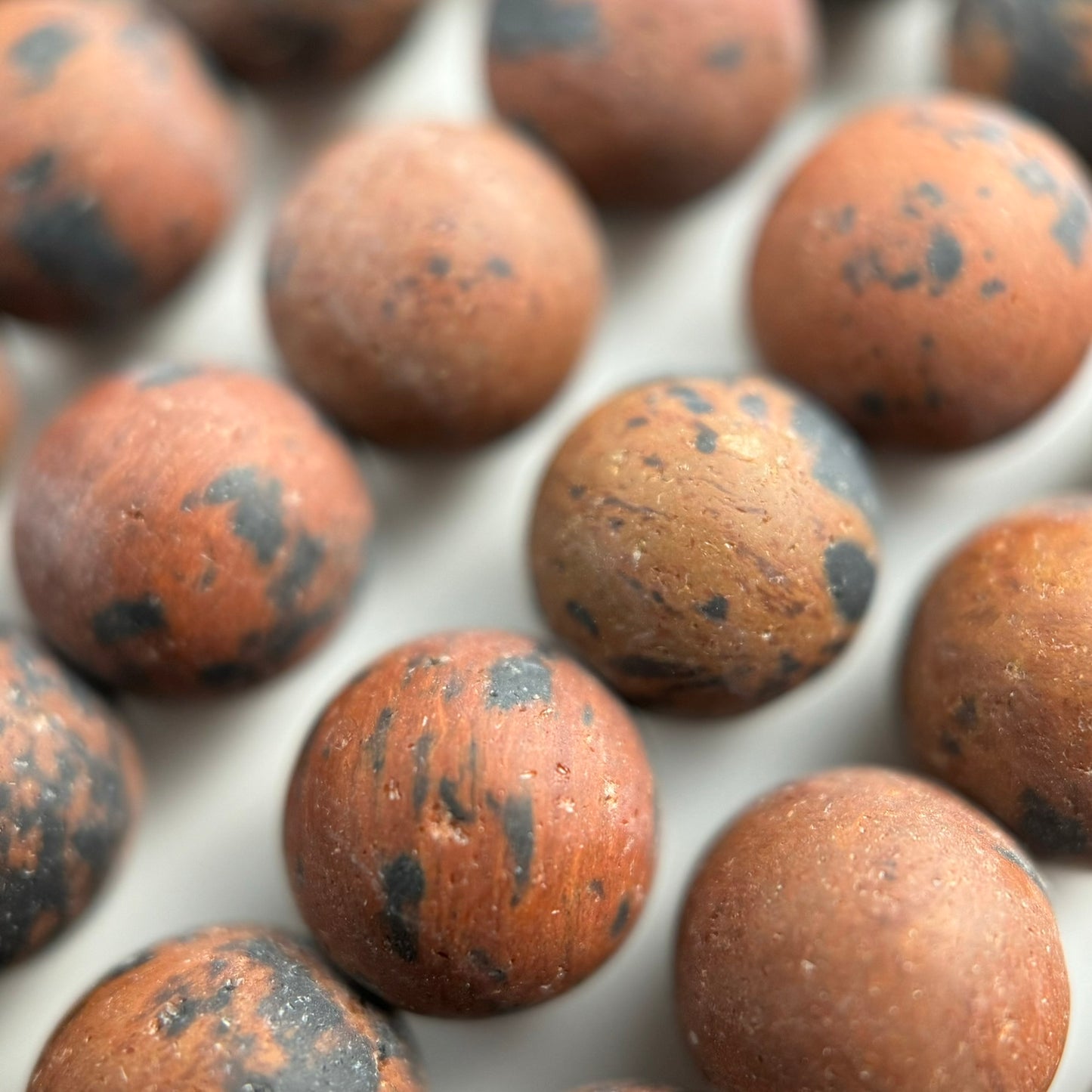 Mahogany Obsidian Frosted Round Beads image 5