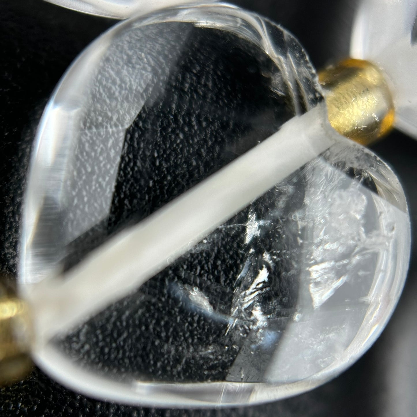 Clear Quartz Faceted Heart 12Ãâ€â€ÂÂ12 mm Beads image 3