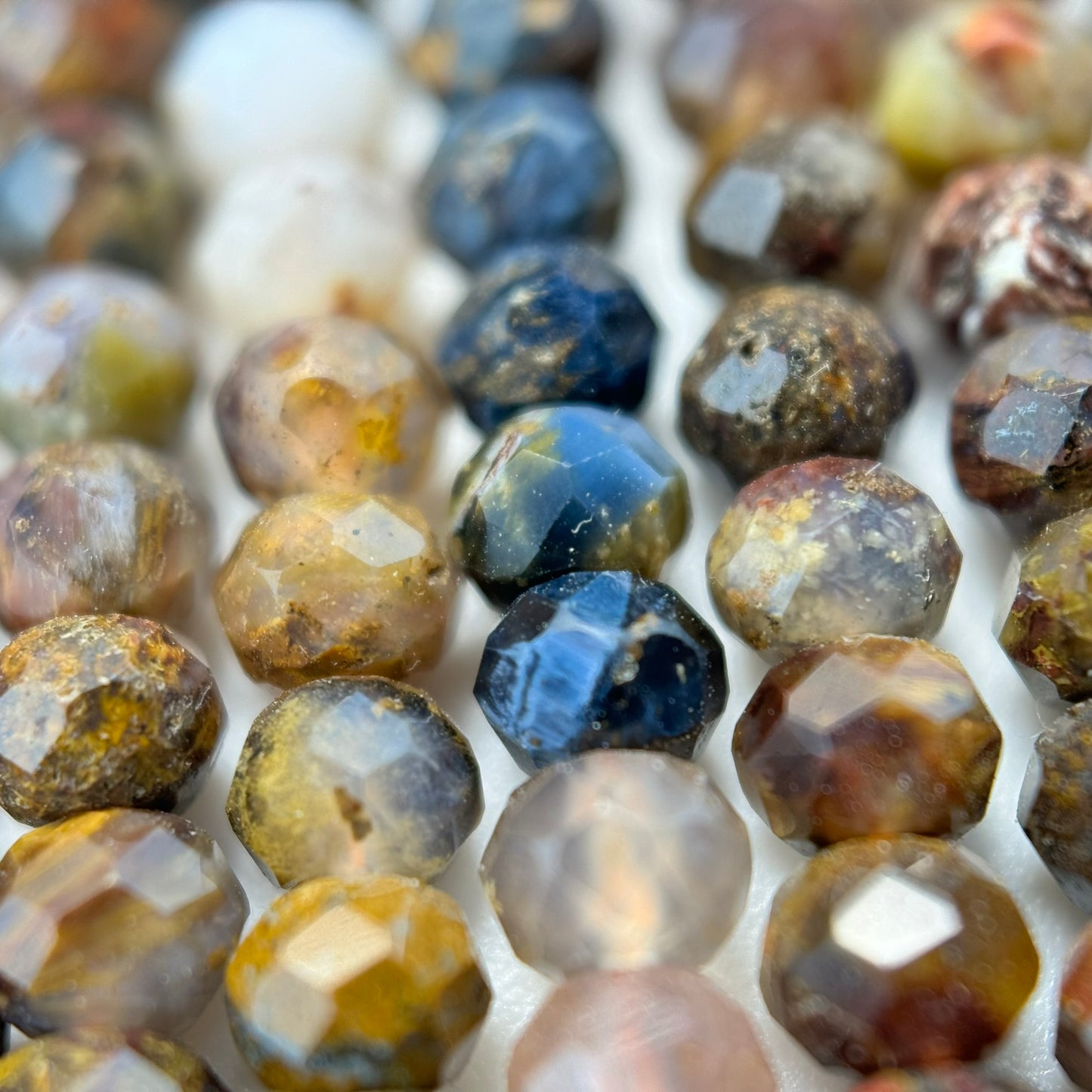 4x3mm Faceted Pietersite Rondelle Beads image 1