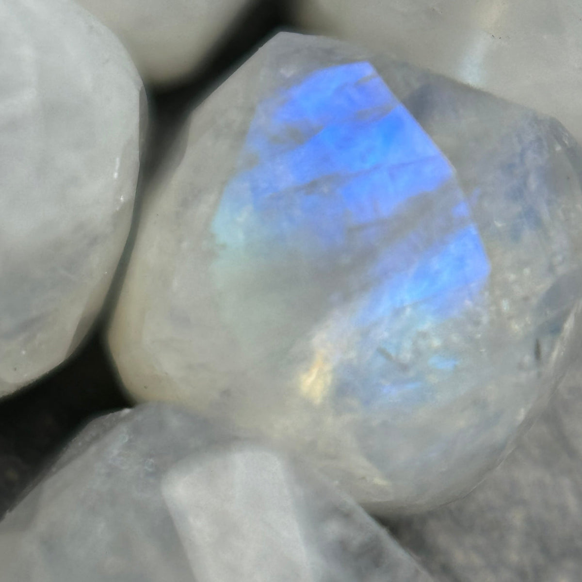Rainbow Moonstone Square Beads image 5