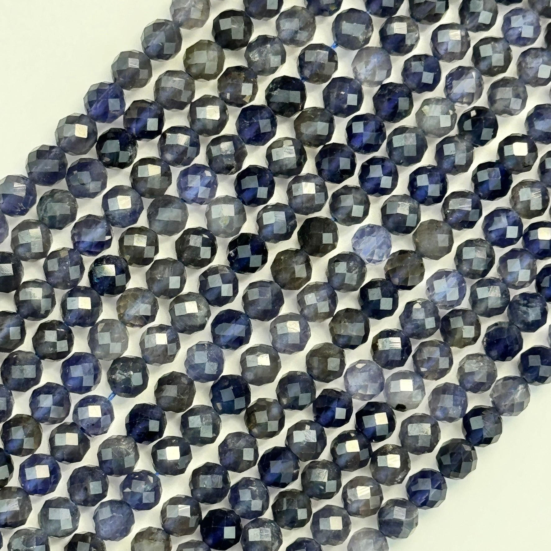 Iolite stone Faceted Round Beads Faceted Round Beads image 0