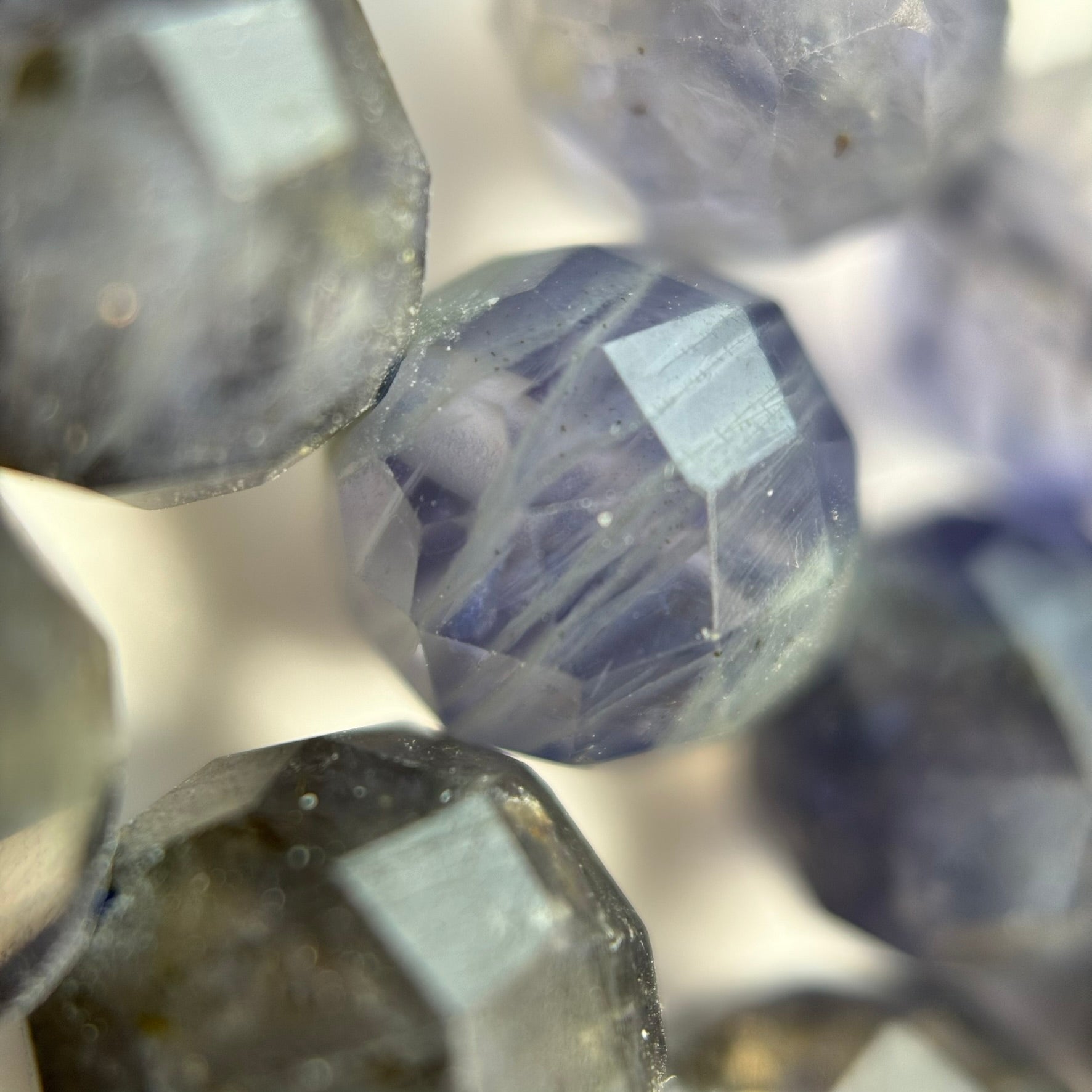 Iolite stone Faceted Round Beads Faceted Round Beads image 4