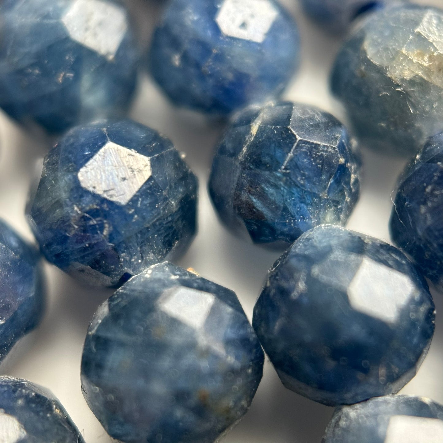 Natural Sapphire Faceted Round Beads image 4