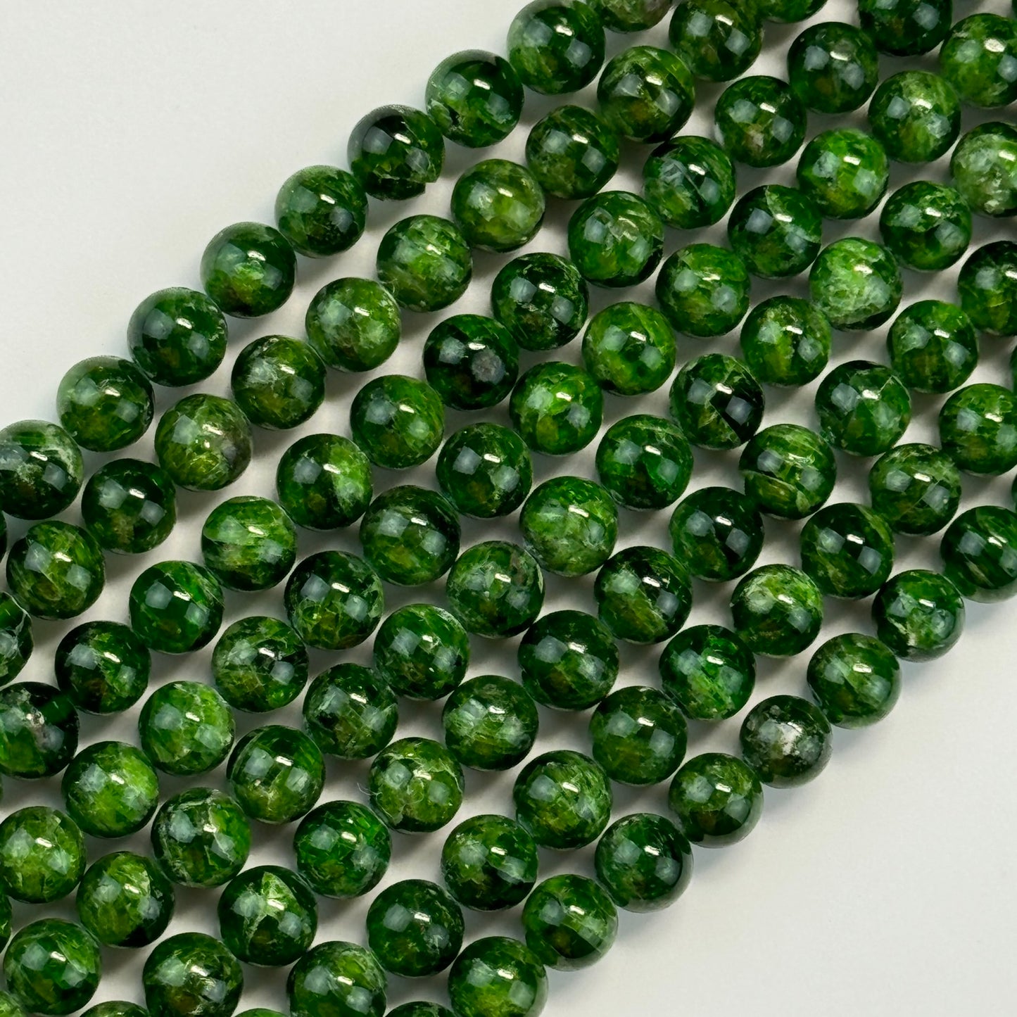 Diopside AAA Polished Round Beads image 2