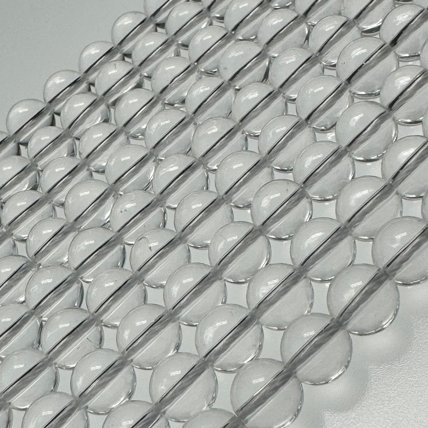 Clear Quartz Polished Round Beads image 2