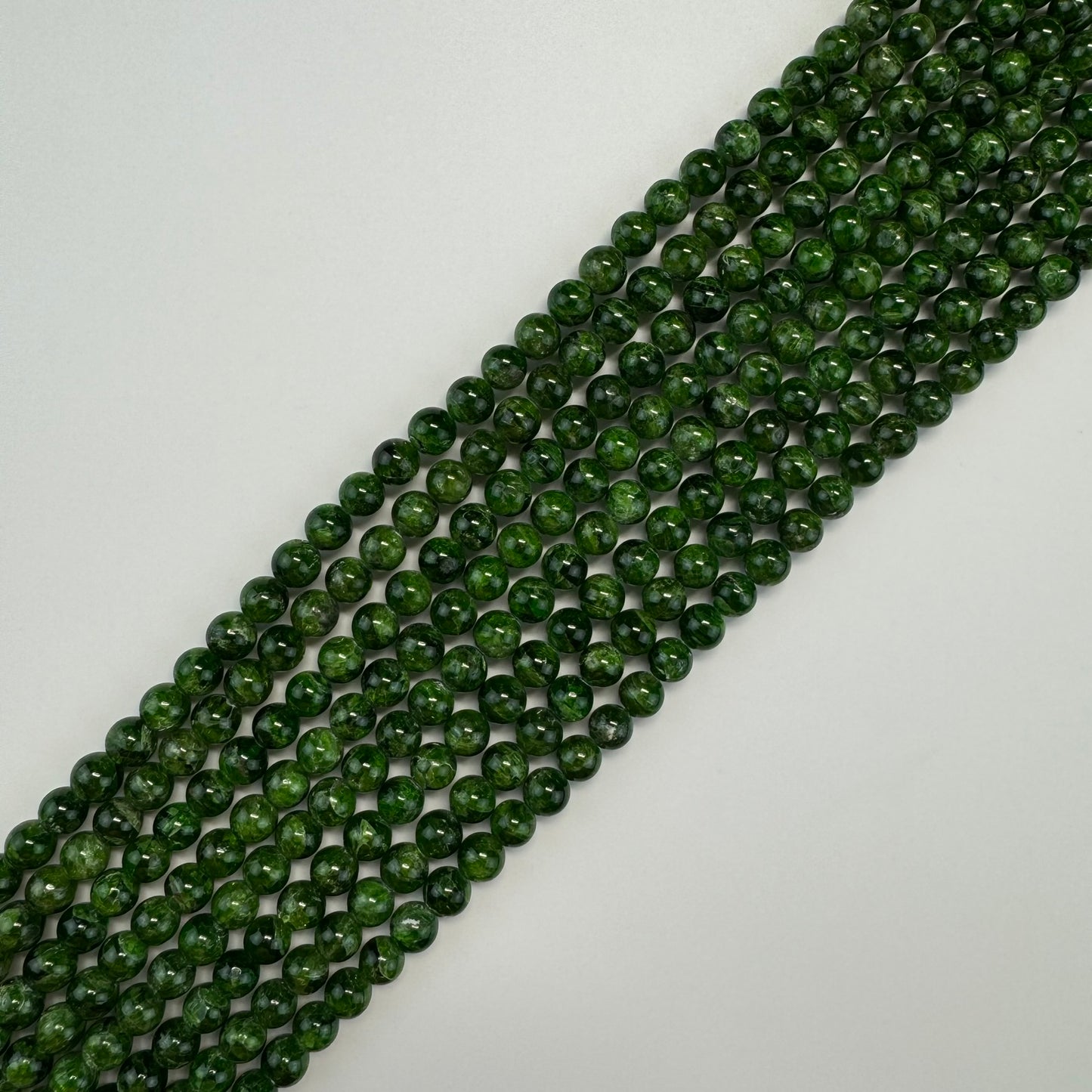 Diopside AAA Polished Round Beads image 10