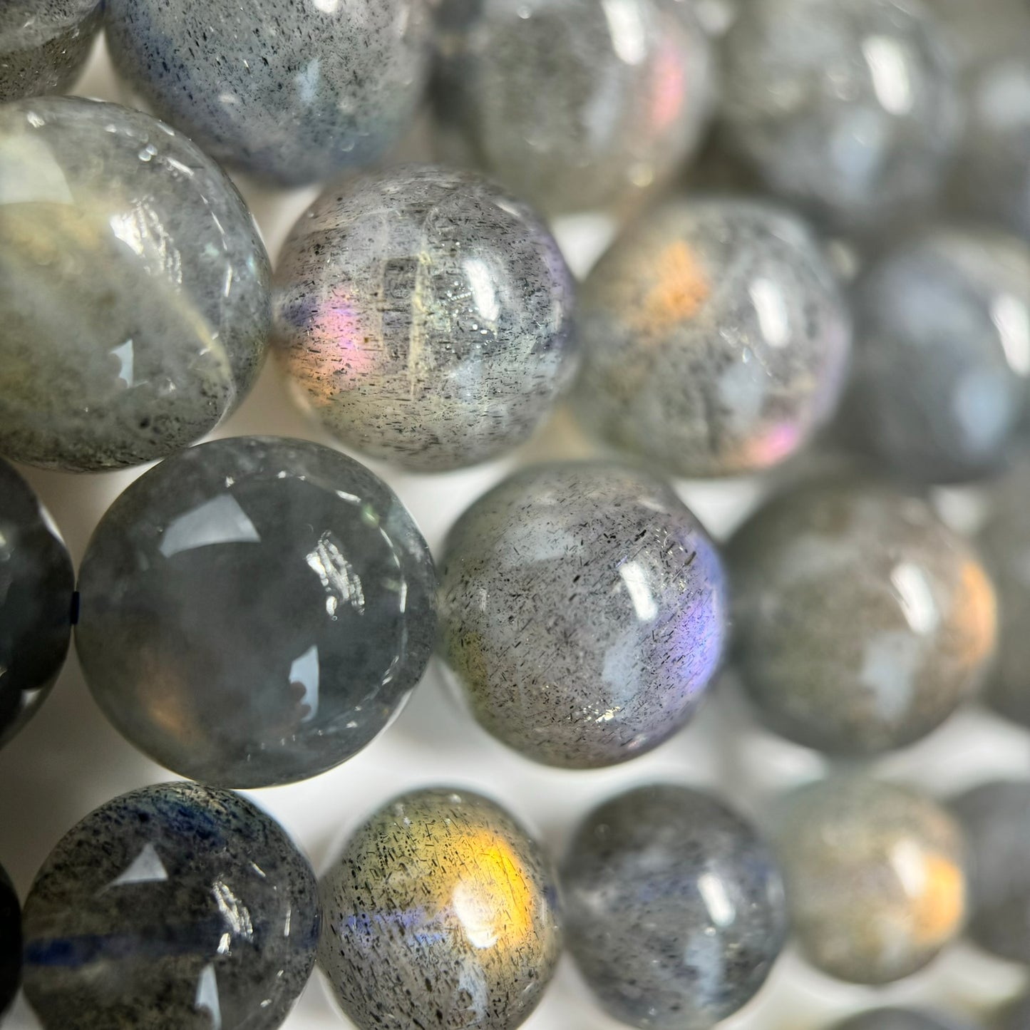Fire Labradorite Polished Round Beads image 4