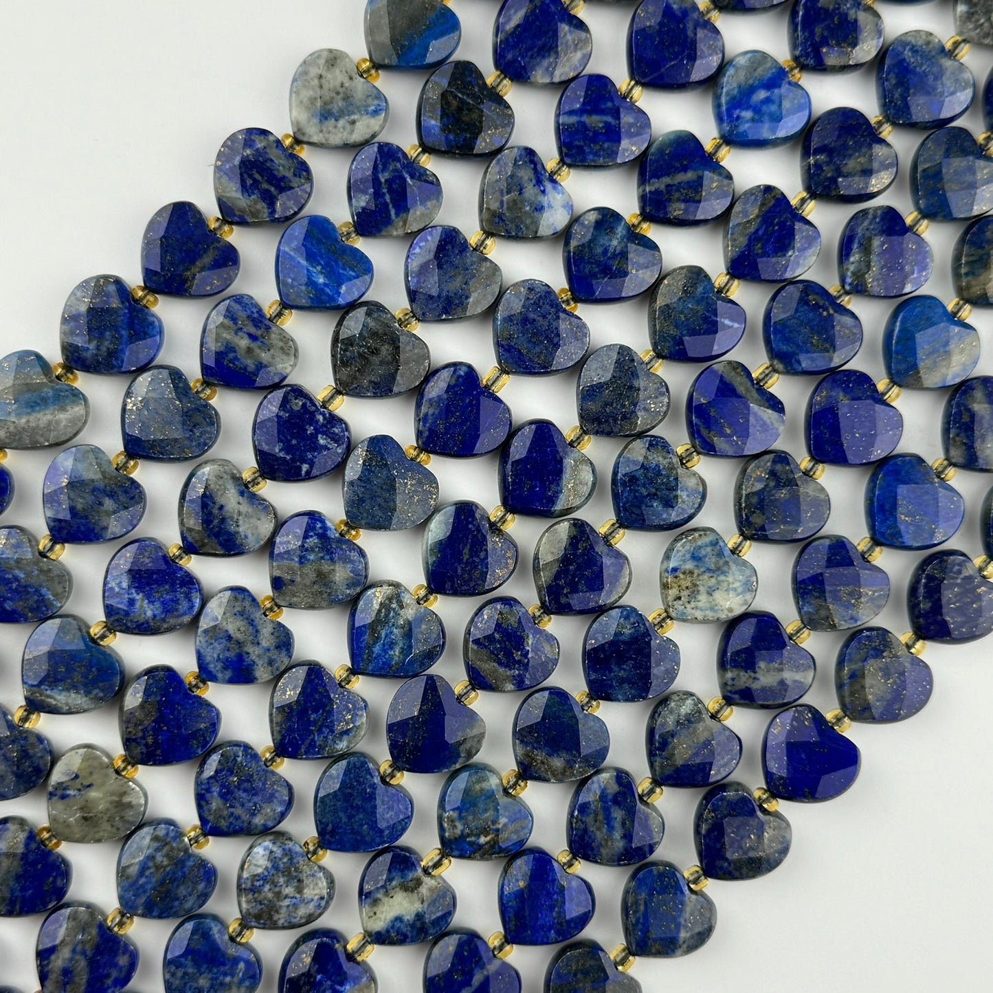 Lapis Lazuli Faceted Heart Shape Beads image 5