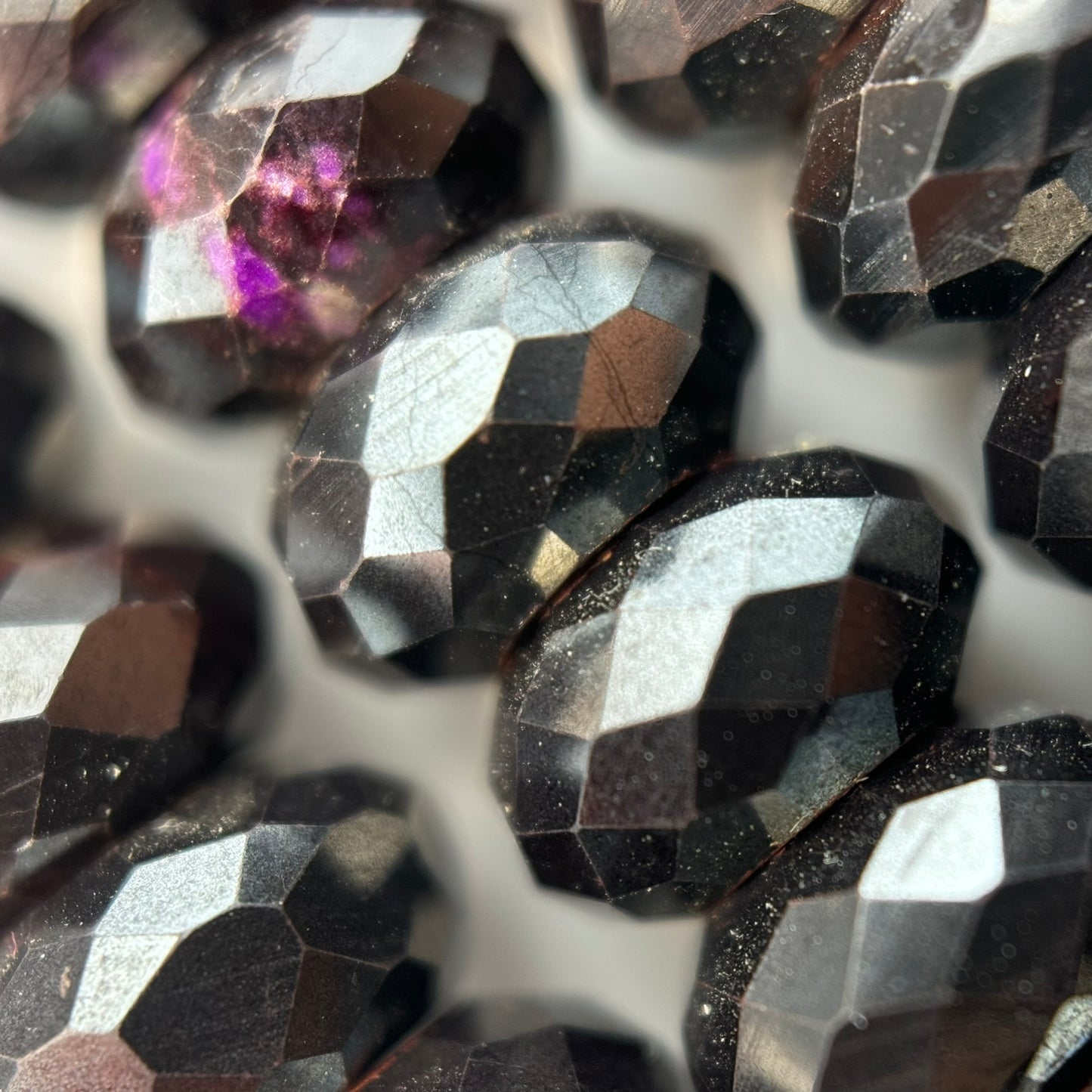 Sugilite Faceted Rondelle Beads image 5