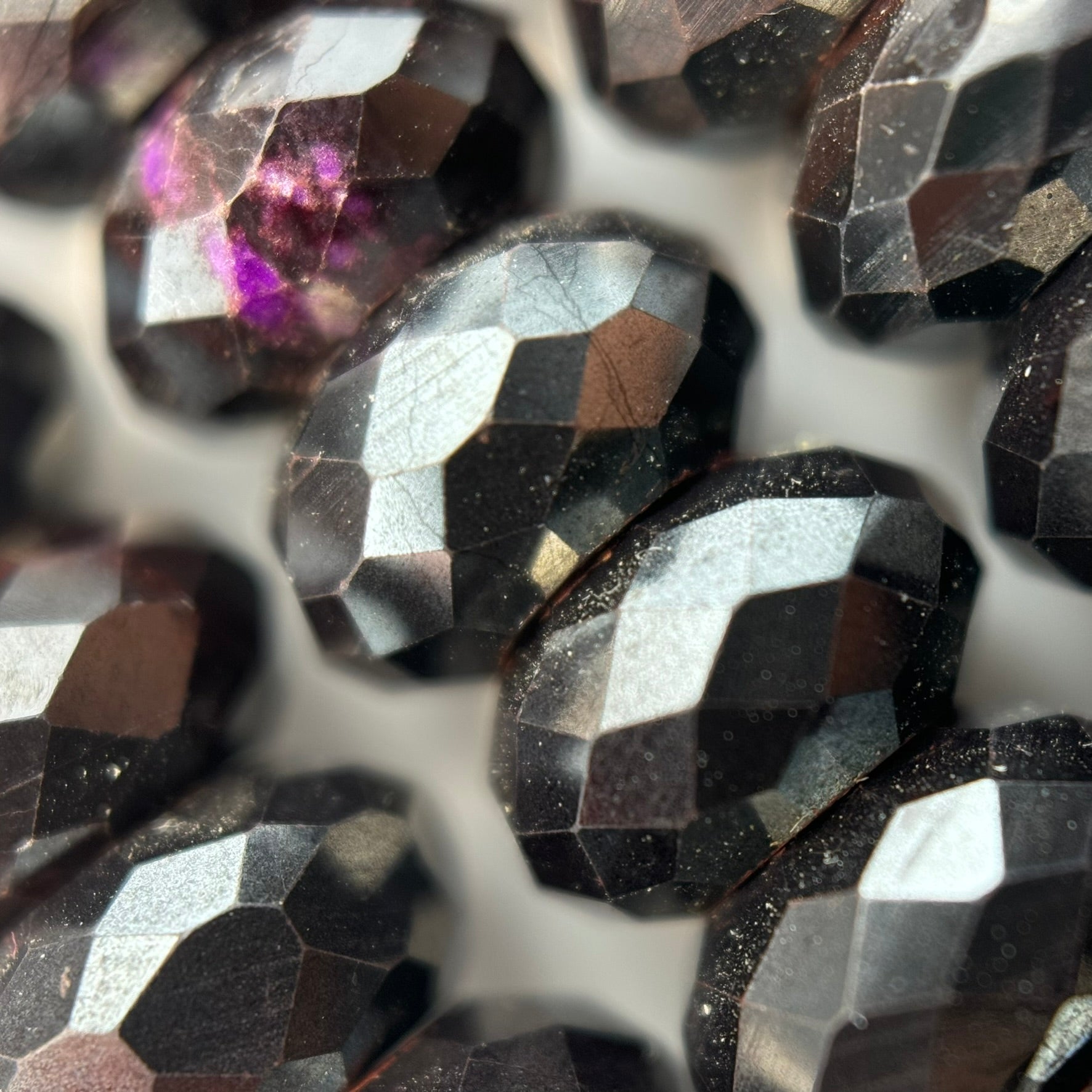 Sugilite Faceted Rondelle Beads image 5