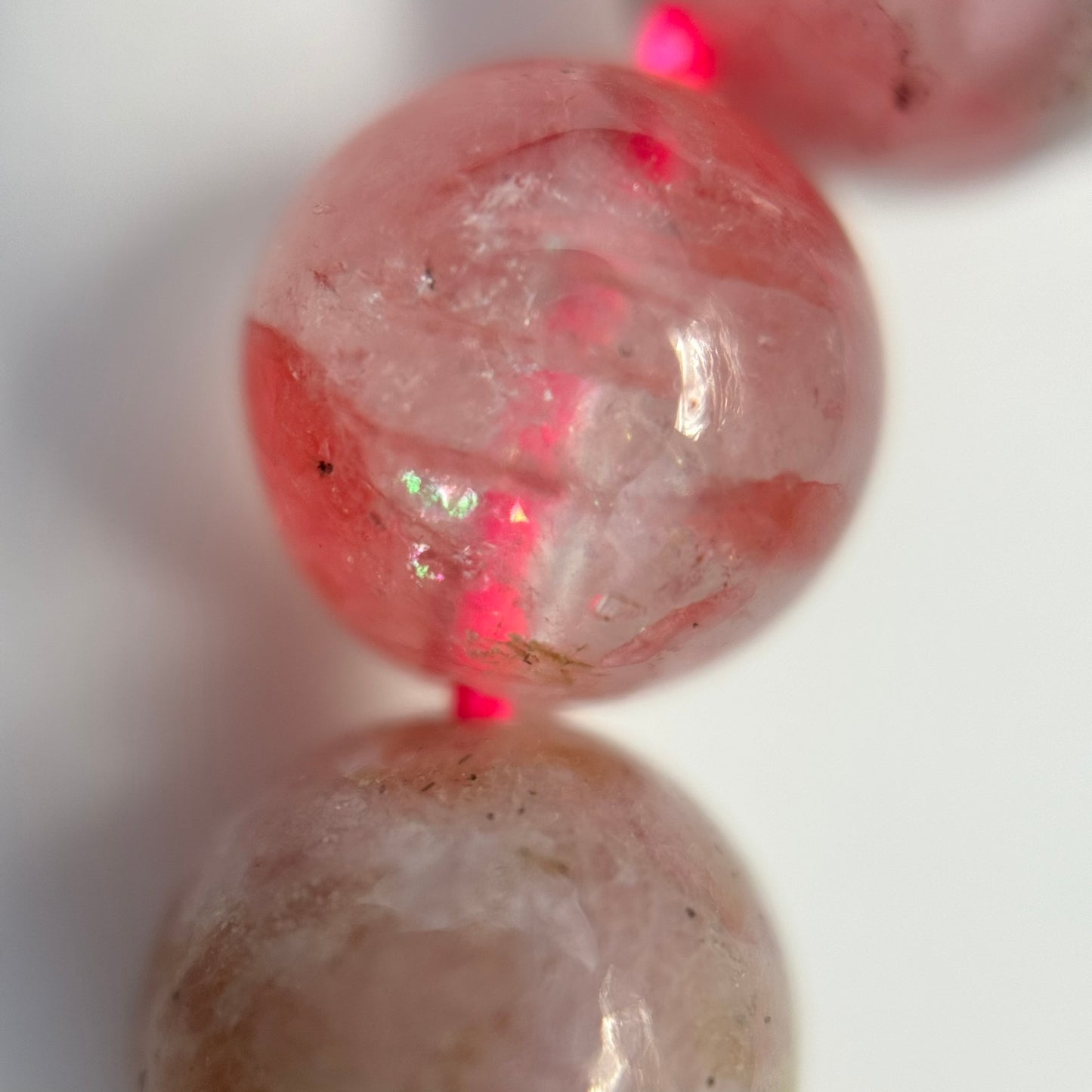 Sakura Rhodonite Polished Round Beads - Color A image 7