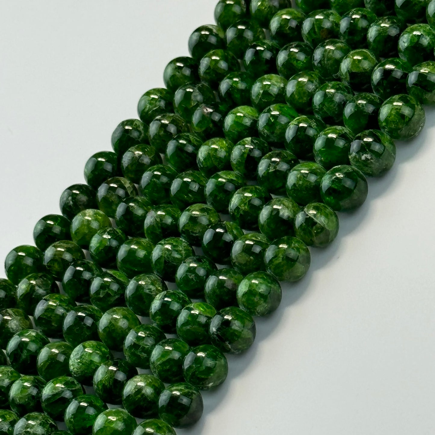 Diopside AAA Polished Round Beads image 11