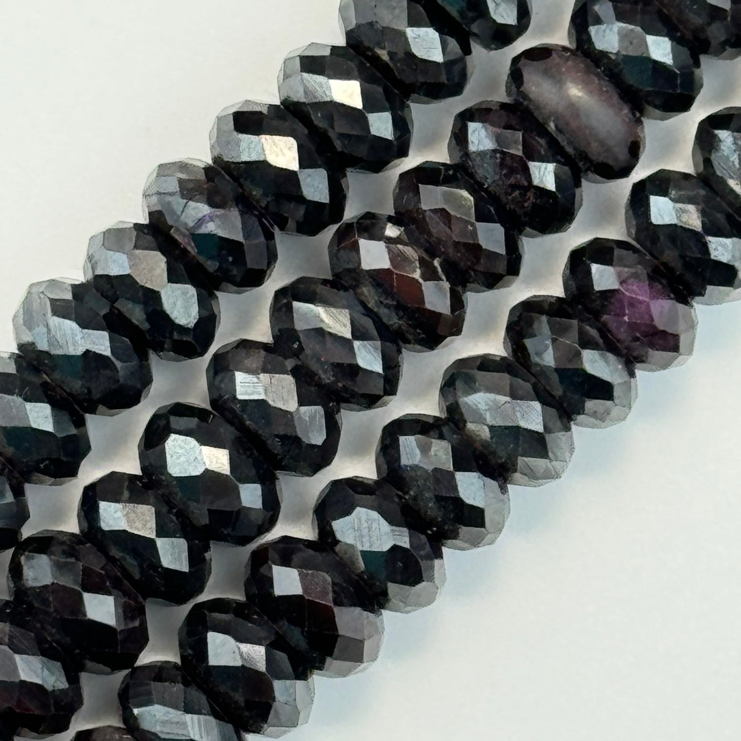 Sugilite Faceted Rondelle Beads image 3
