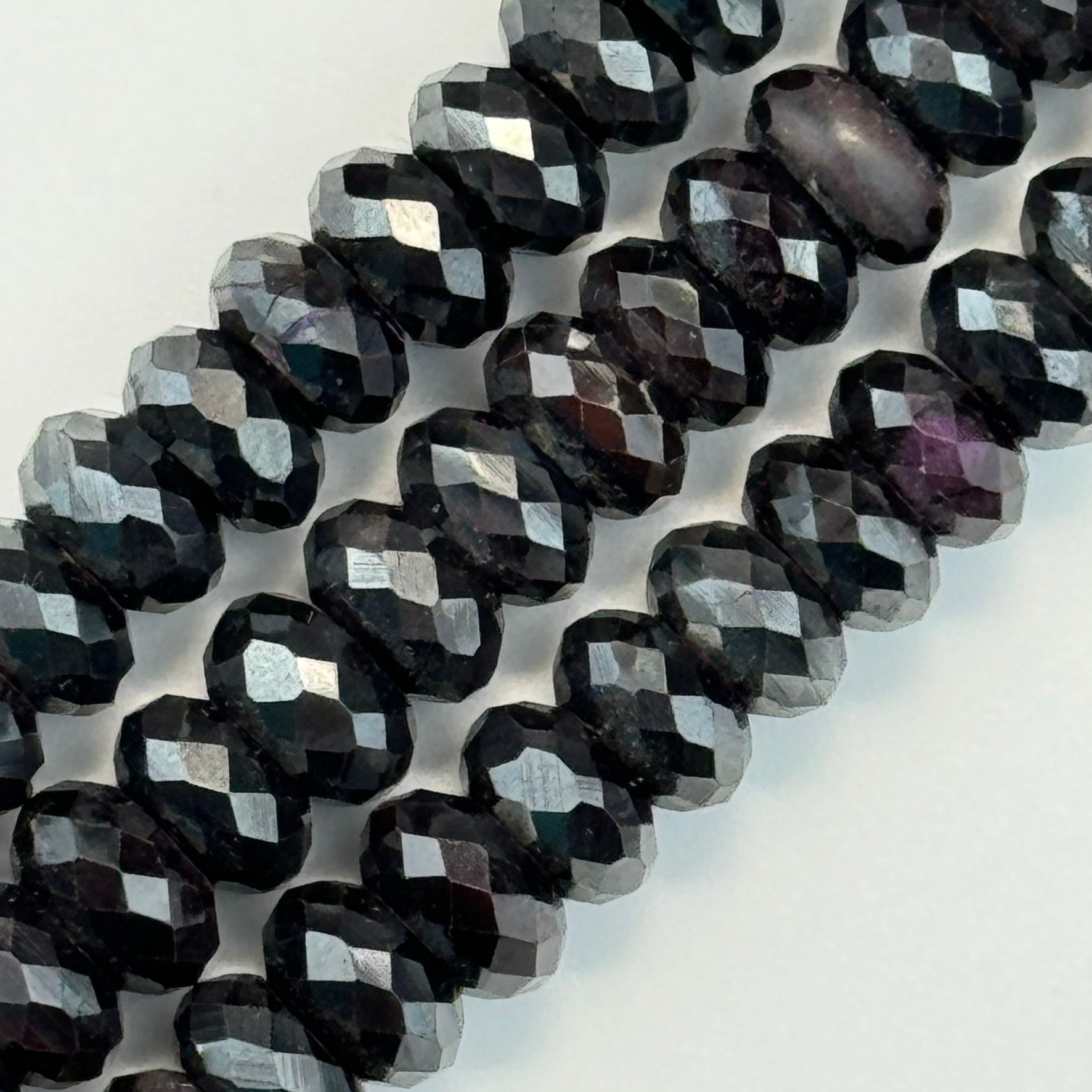 Sugilite Faceted Rondelle Beads image 3