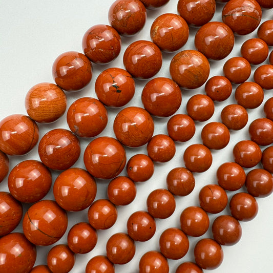 Red Jasper Polished  Round Beads image 0