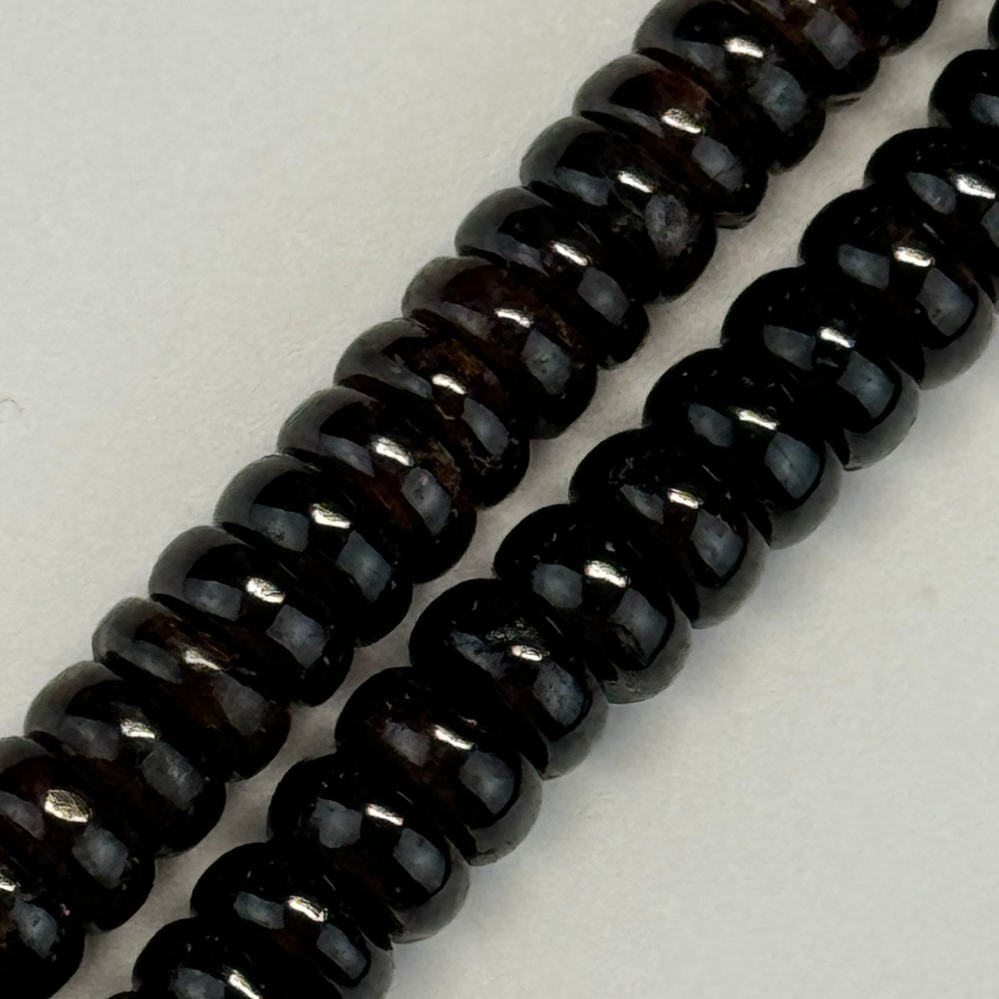 Pyrope Garnet Rondelle Polished Beads image 0