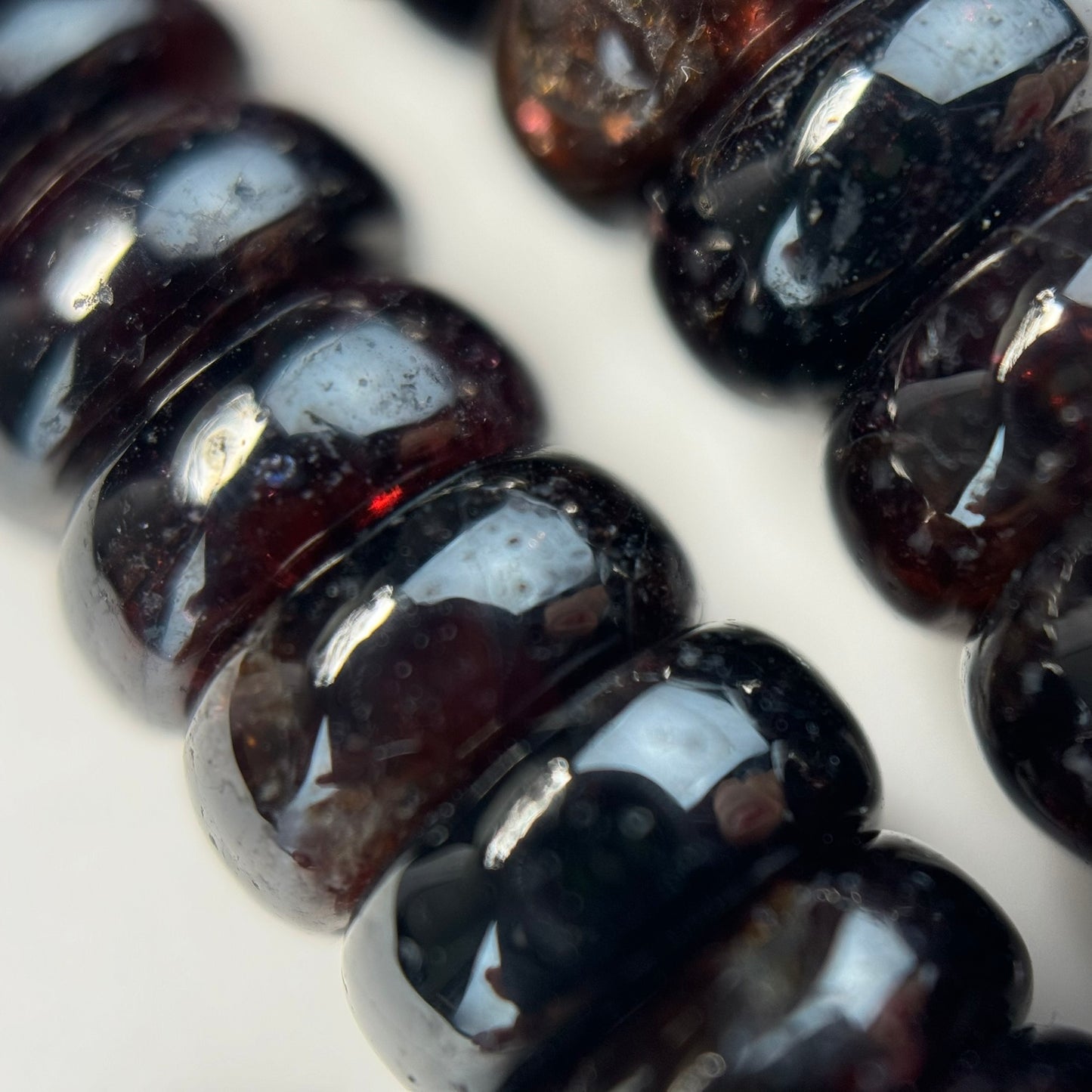 Pyrope Garnet Rondelle Polished Beads image 2