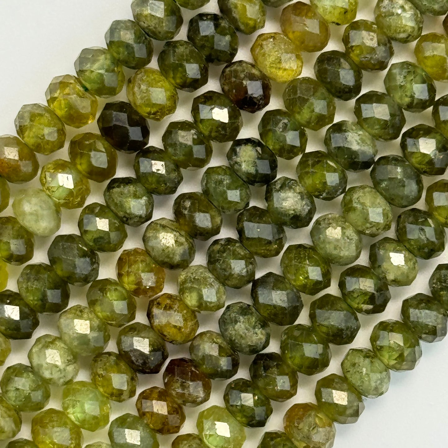 Garnet Faceted Rondelle Beads image 11