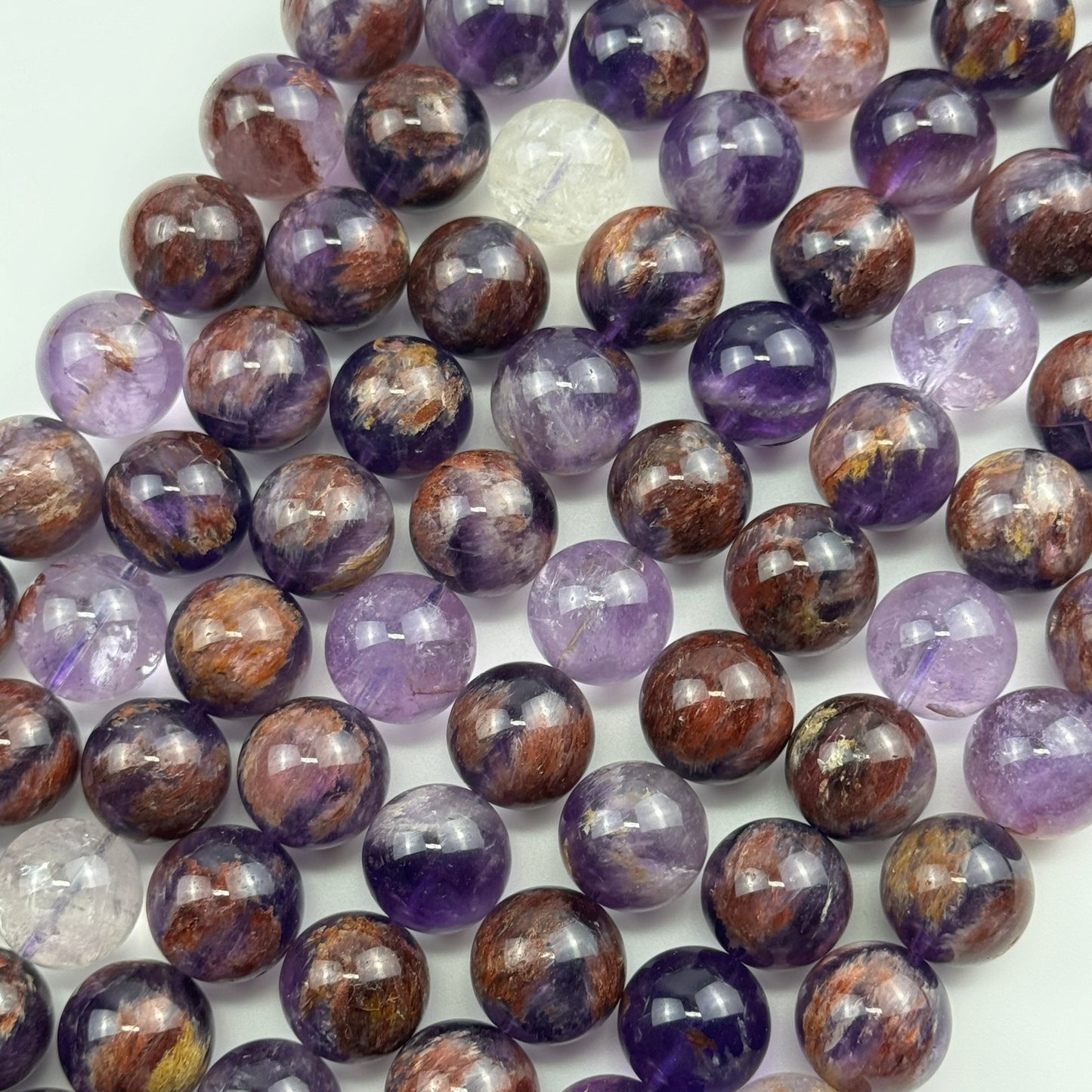 Garden Amethyst Polished Round Beads image 2