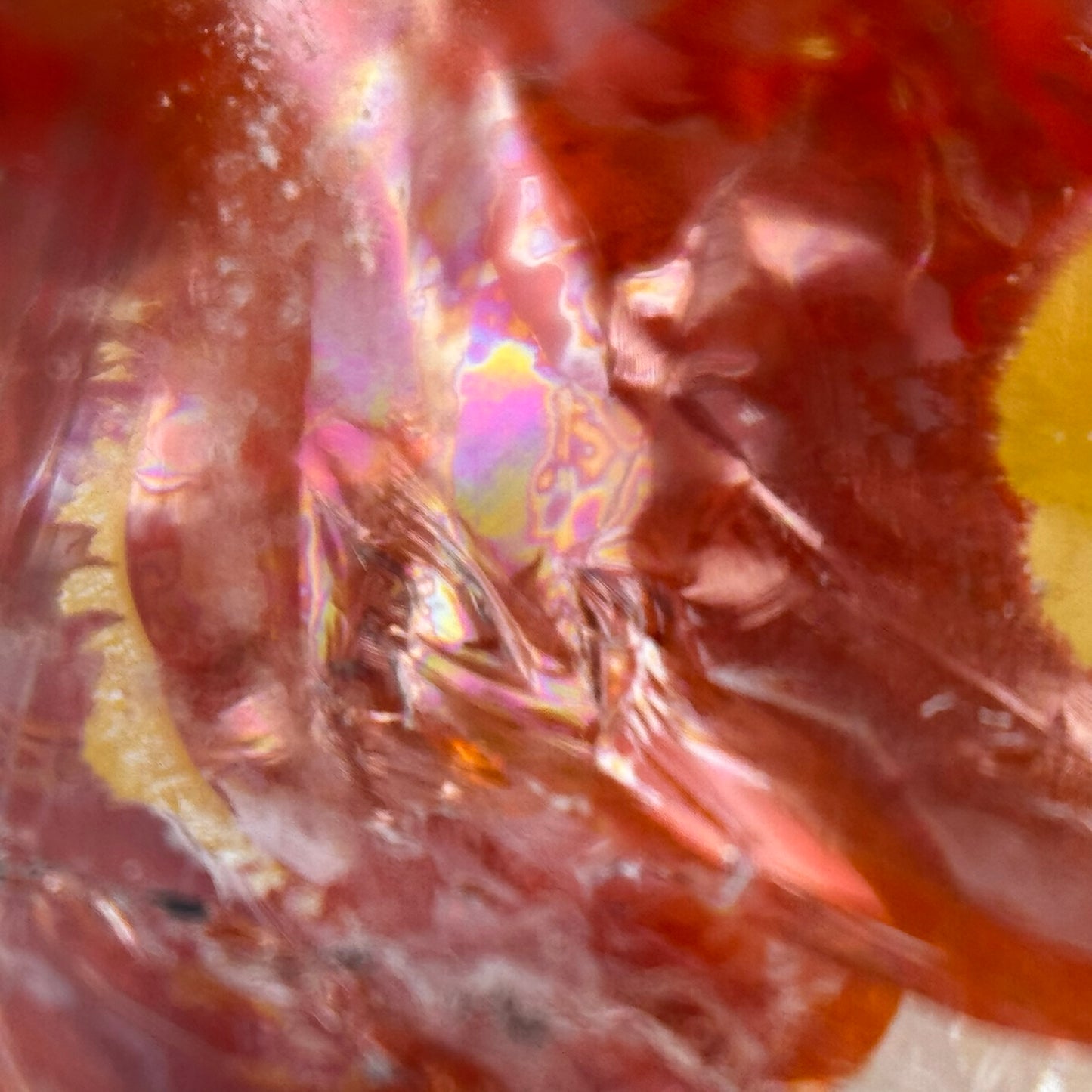 Quartz Cabochon with Lepidocrocite Inclusion image 11