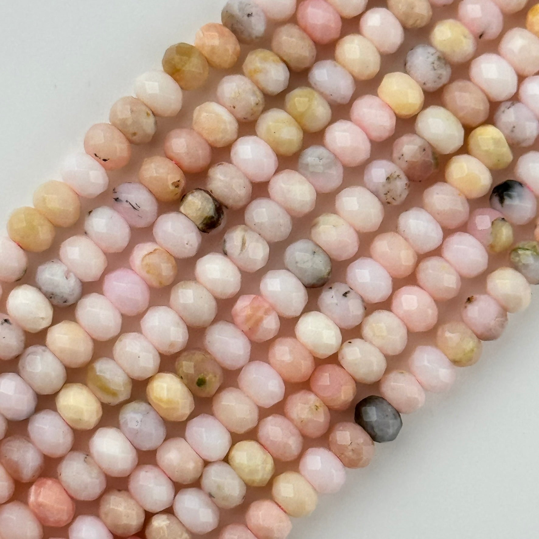Faceted Opal Rondelle Beads (6x4mm) image 5