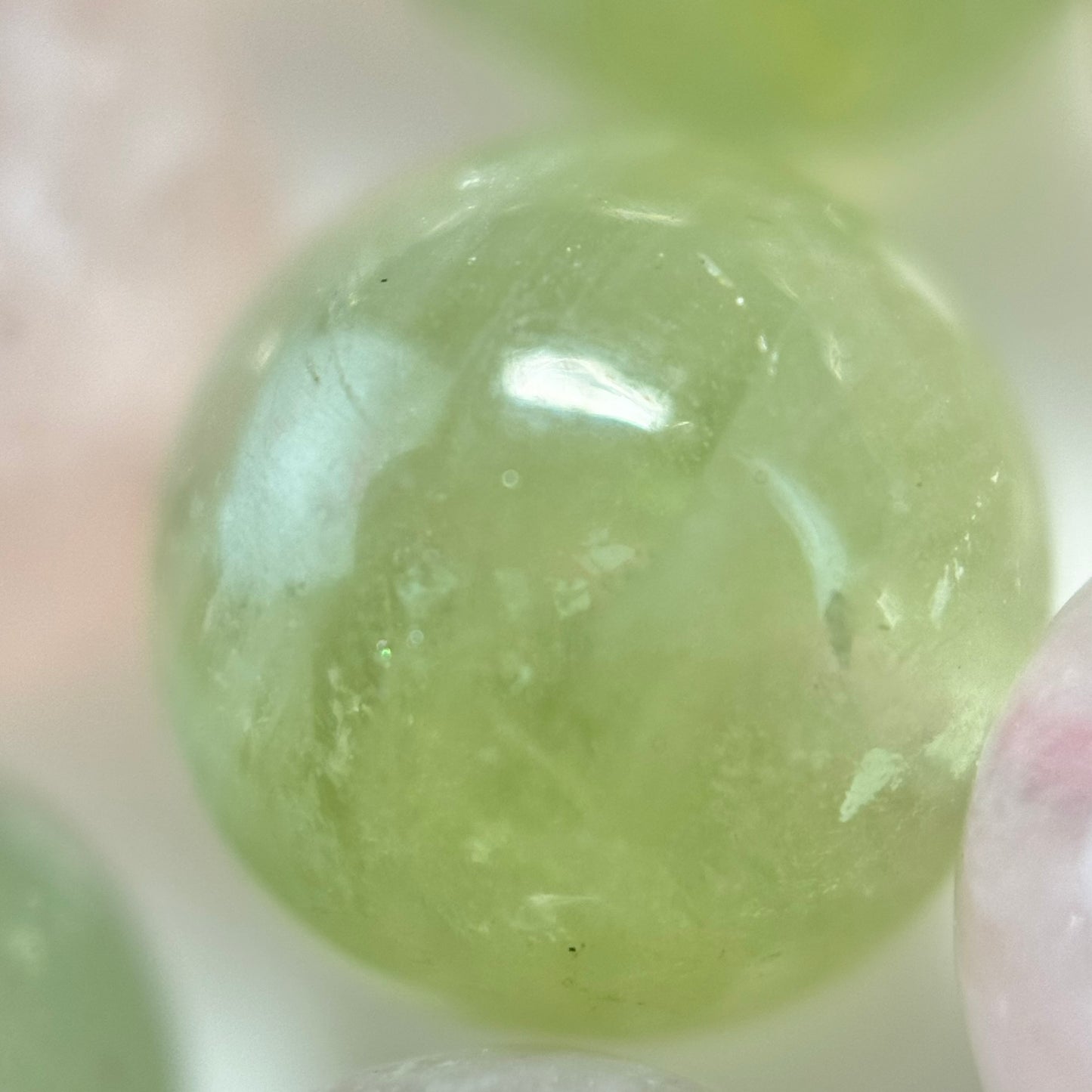 Aquamarine Morganite AA Polished Round Beads image 11