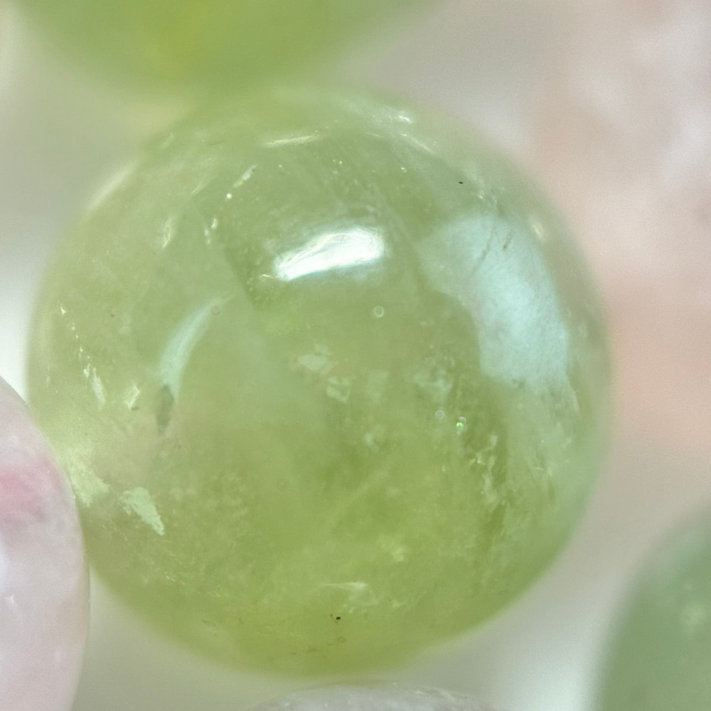 Aquamarine Morganite AA Polished Round Beads image 11