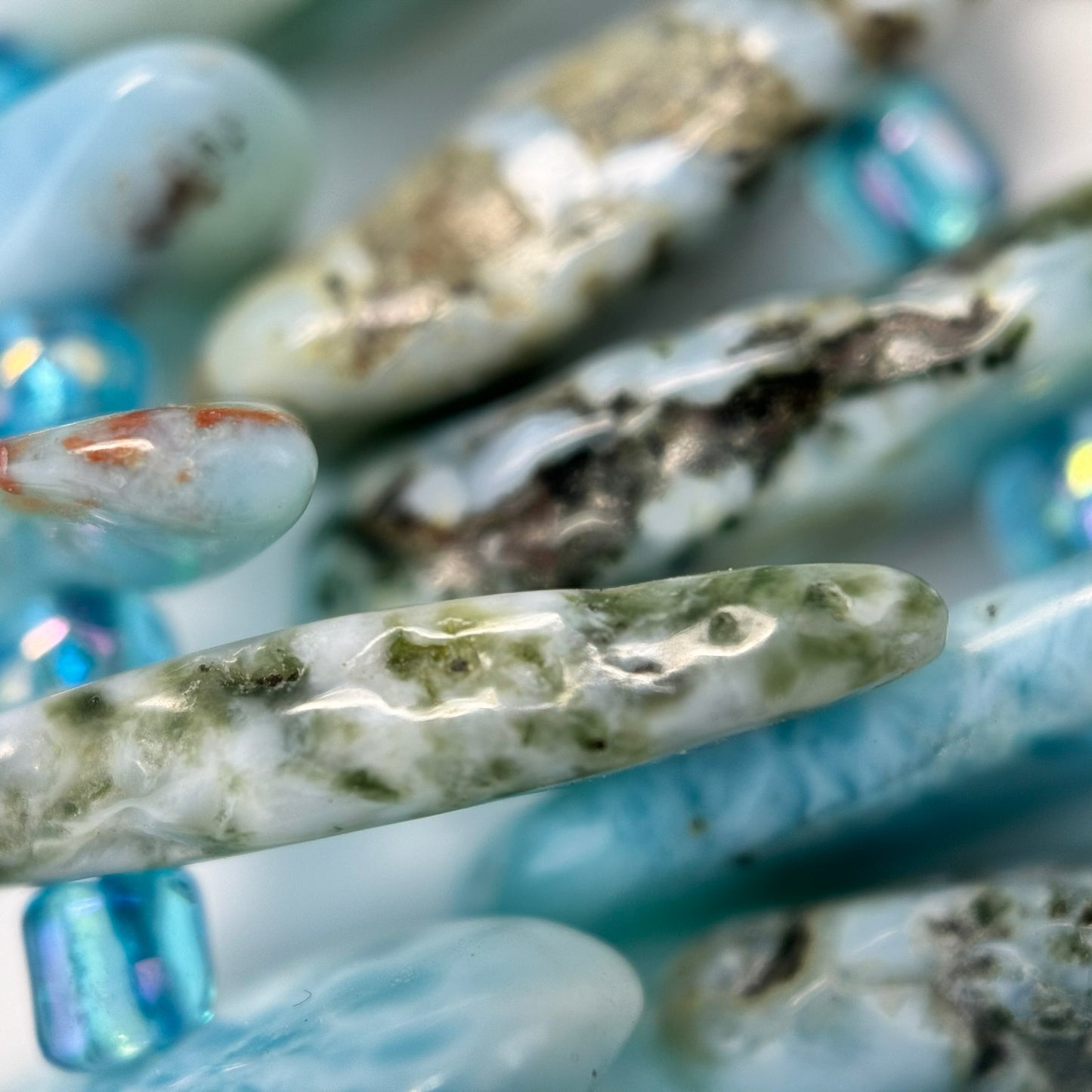 Larimar Blade Polished Beads image 7