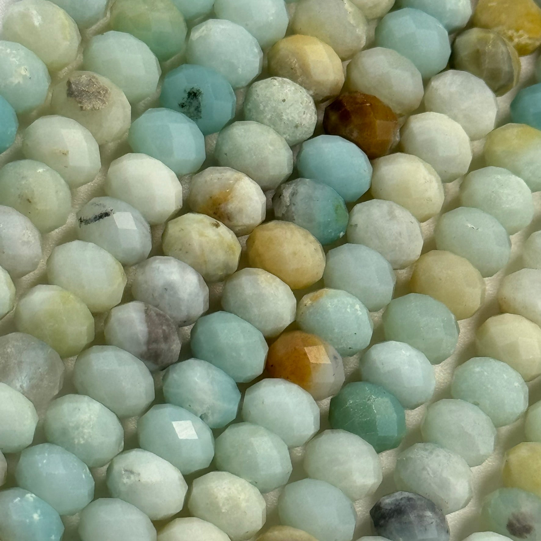 Ocean Jasper Faceted Rondelle Beads image 3
