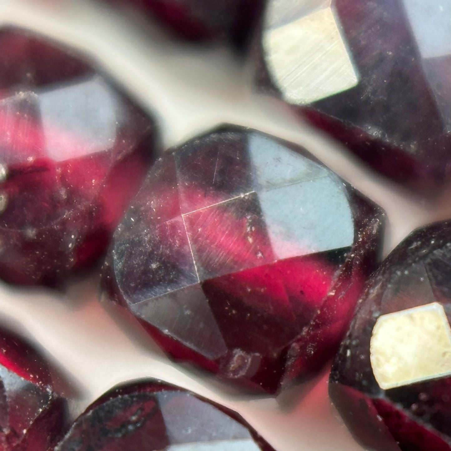 Garnet Square Beads image 6