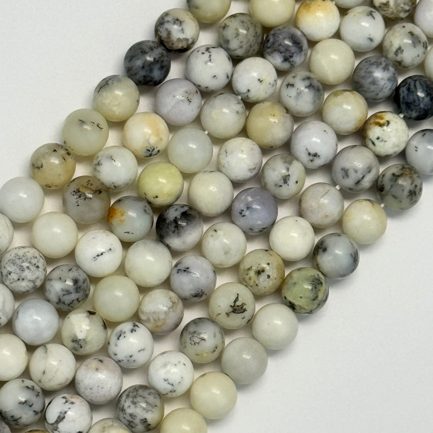 Dendritic Opal Polished Round Beads image 5