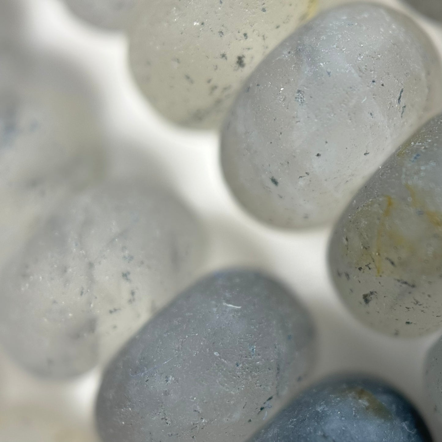 Green Ice Quartz Frosted Rondelle Beads image 5