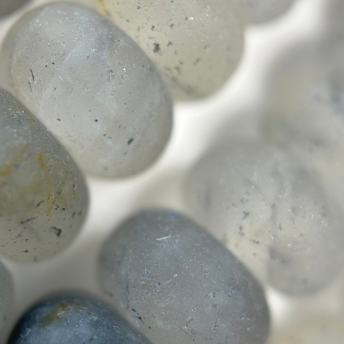 Green Ice Quartz Frosted Rondelle Beads image 5