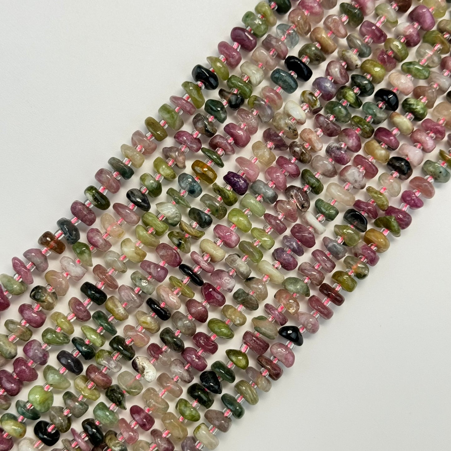 Mixed Tourmaline Polished Blade Beads image 0
