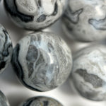 Grey Crazy Lace Agate Polished Round Beads image 7