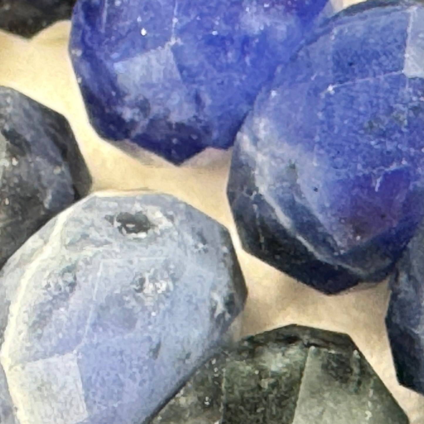 Faceted Sodalite Rondelle Beads (6x4mm) image 3