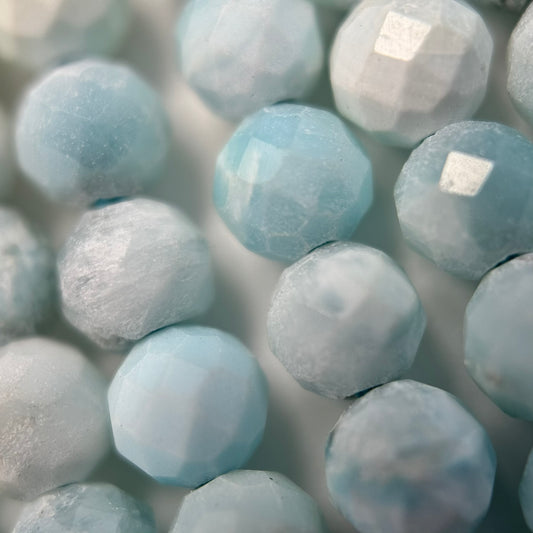 Hemimorphite Faceted Round Beads