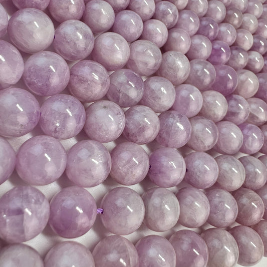 Kunzite Beads - Polished Round Beads