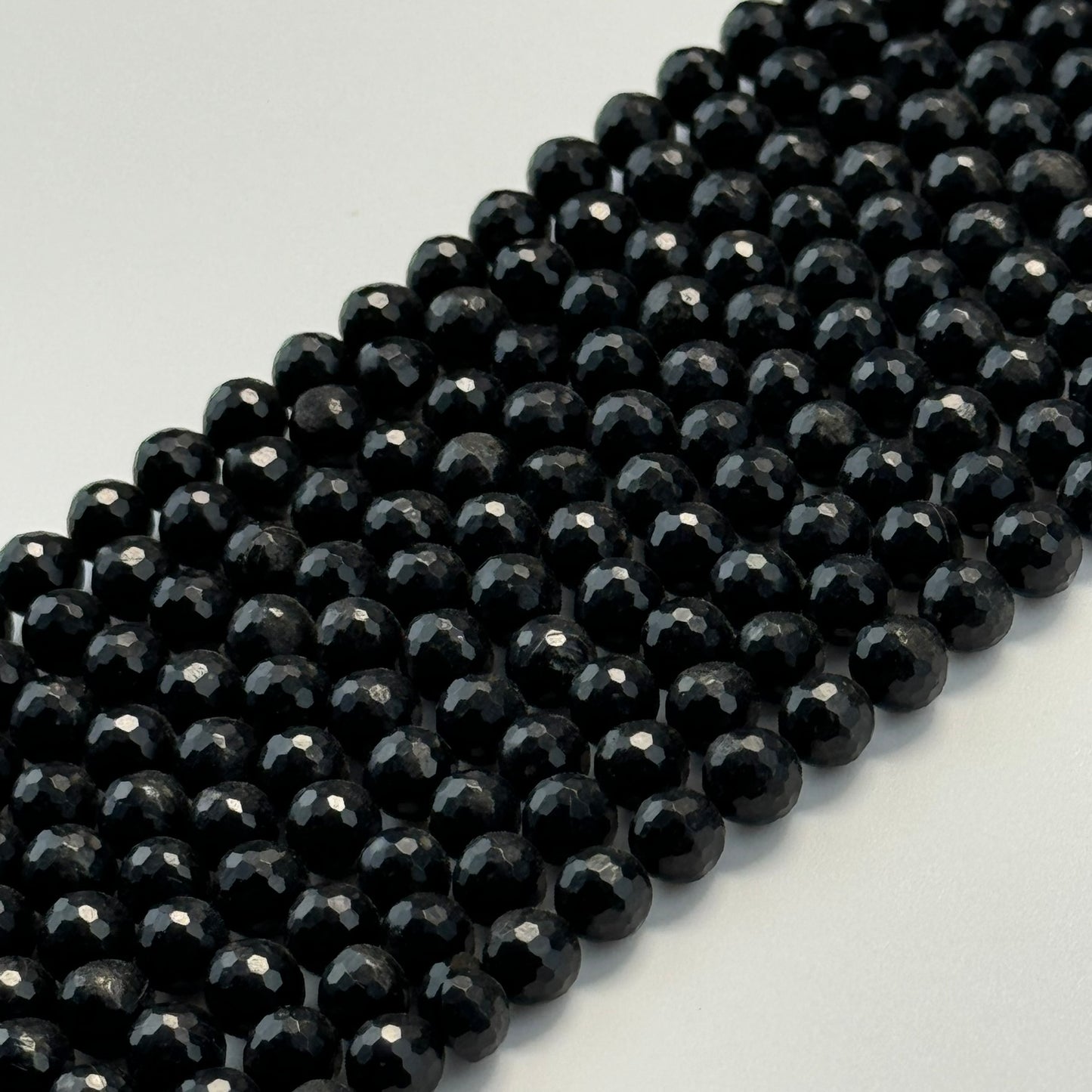 Jet Faceted Round Beads image 10